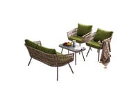 Domoletti Outdoor Furniture Set Table 2Chairs Sofa