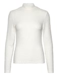 Selected Femme Slfginny Ls High Neck Top Noos Vit