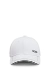 BOSS Mens Cap-1 Logo-Detail Cap in Cotton Twill