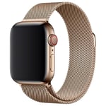 ?Bracelet à boucle Milanais pour Apple Watch Series 1 á 10 / SE / Ultra (2) (44/45/46/49 mm) - Dorée - Neuf