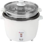 SQ Professional Electrical Rice Cooker With Steamer Warmer 1.8 Litre  700W