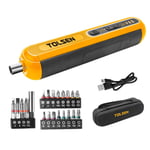 Tournevis Électrique 4,2V, Rechargeable Sans Fil Recharge USB + Set Conseils