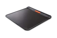 Le Creuset Plaque à Pâtisserie Anti-Adhérente, Double Paroi, 38 x 35,5 cm, Résistant au Levain, en Acier Siliconé, Anthracite/Orange, 94102115130000