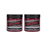 Manic Panic Pillarbox Red Classic Creme Vegan Semi Permanent Hair Dye 2 x 118ml