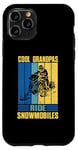 Coque pour iPhone 11 Pro Motoneiges Cool Grandpas Ride pour homme