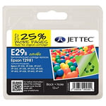 Jet tec e29b cartouche dencre noire haute capacité, pour 29 29 x l t2981 t2991 imprimantes epson expression home xp-235, xp-245