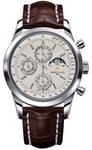 Breitling Watch Transocean Chronograph 1461 Mercury Silver