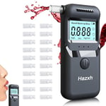 Alcootest Ethylotest Electronique,Ethylometre avec Le Capteur Semi-conducteur Haute Sensibilite, Ecran LED d'Affichage Numérique, Professionnel Portable Testeur d'alcool ave 20 Embouchures