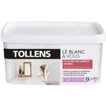 Peinture Blanche Spéciale Couloirs, Escaliers et Entrées - TOLLENS - Velours - Blanc 5L = 60m2