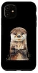 Coque pour iPhone 11 Aquarelle Otter Baby