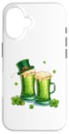 iPhone 16 St. Patricks Day Paddys Design Fun to Beers Whiskey Party Case