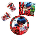 Kertakäyttöastiat Miraculous Ladybug 36 kpl