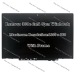 11.6" For Lenovo 300e Winbook 2nd Gen HD LCD Display Touch Screen Assembly