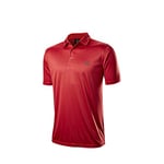 Wilson Staff Homme Polo de Golf, WILSON STAFF STRIPE POLO, Polyester, Rouge, Taille L, WGA700729LG