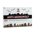 University Games P01851 Anti-Monopoly Board Game, 15 x 10.5 x 2.25 inches, For age 8 years and over