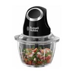 Russell Hobbs - Mini Hachoir Desire 24662-56 - 200 w - Bol en verre 1 l - Lames inox - Noir mat