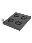 DIGITUS DN-19 FAN-4-HO-SW Ventilation Unit for variable 483 mm (19") installation