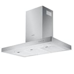 Rosieres - Hotte décorative RTS900X - l 90 cm - Inox - 66 dB - 4 vitesses - Classse a - Eclairage led