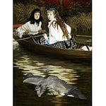 James Tissot On The Thames A Heron Art Print Canvas Premium Wall Decor Poster Mural