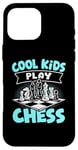 Coque pour iPhone 16 Pro Max Échecs Enfants Joueurs D'échecs