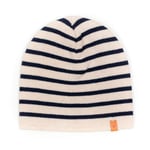 HUTTEliHUT NEON hiphop hut striped cotton – off white/navy - 2-6år