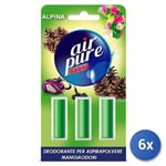 6x Air Pure Aspirateur Déodorant 3 Pièces Alpina