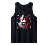 Chibi Kawaii Emo Pastel Goth Girl Japanese Creepy Anime Tank Top