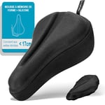 TECHCYC Housse de Selle de Vélo en Gel, Couvre Selle Velo avec Housse Imperméable, pour VTT, Vélo D'appartement, Vélo de Route, Rembourrage de Selle Confortable pour Homme Femme (YG35)