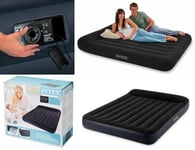 INTEX Inflatable Air Bed  - QUEEN SIZE - 152 x 203 x 23cm Built-in Electric Pump