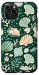 Coque pour iPhone 11 Pro Green Pop Art Tropical Coastal Petite-fille Esthétique