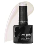 Mylee Gel Nail Polish 10ml [Sea Shell] UV/LED Soak-Off Nail Art Manicure Pedicure for Professional, Salon & Home Use [White Range] - Long Lasting & Easy to Apply