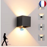 LED 12W Applique Murale intérieur/Extérieur avec Détecteur de Mouvement,3000K bl