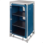 AKTIVE 52853 52853-Meuble Pliable de Cuisine, Camping, Jardin, Pliante en Aluminium, Armoire Portable légère, Couleur Marine Unisexe Adulte, Bleu, 60 x 49 x 106 cm, 60X49X106CM