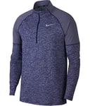 Nike M NK ELMNT Top HZ 2.0 T-Shirt à Manches Longues Homme, Obsidian/Blue Void/HTR, FR : S (Taille Fabricant : S)