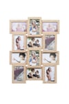 Multi Aperture Picture Wooden Photo Frame Holds 12 x 6x4 Inch Photo Frames, Collage Picture Wall-Mounted Frame