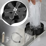 Rince Verre Evier, Lave Verre pour éVier Lavabo, Rince Verre Brosse En Verre pour éVier De Bar, En Acier Inoxydable, Lave Biberon Bouteille,