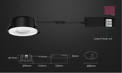 Downlight 8W 2000K-3000K Dim To Warm