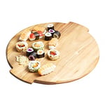 Artesa ARTSUSAN Wooden Lazy Susan Turntable Platter, Large Rotating Food Serving