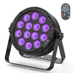 Par LED Projecteurs 14 * 6W RGBW lumière fête avec Télécommande 11 couleurs pour changer librement son activé jeux de lumiere disco pour soiree DJ bar mariage Halloween Noël