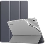 TiMOVO Coque Compatible avec Samsung Galaxy Tab A9+/A9 Plus 11" 2023 SM-X210/X216/X218, Étui de Protection Arrière en TPU Translucide Givré pour Tout Nouveau Galaxy Tab A9+, Gris Argent(Dos Clair)