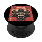 Oni Yokai Devil Mask Japanese Art Samurai Ukiyo-e PopSockets Adhesive PopGrip