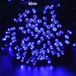 (12M 100LEDSBlue)Solar String Light Fairy Garden vedenpitävä ulkolamppu 5712 6V Garland Jouluksi Xmas Holiday Party Kodinsisustus