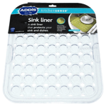 Addis Kitchen Sink Liner Mat Protective Washing Up Drainer Accessories - Clear