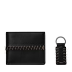 Box Wallets + Keychain FOSSIL BRONSON MLG0776001 Leather Black