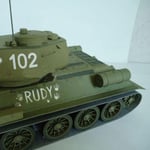 27*12cm Soviet Union T-34 Medium Tank Diy 3d Paper Card Model To One Size