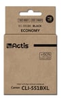 Actis Encre Kc-551bk (remplacement De L'encre Canon Cli-551bk Standar