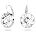 Swarovski Bella Drop Mini Pierced Earrings, with Clear Crystals and Rhodium Plated Setting, a Part of the Bella Collection