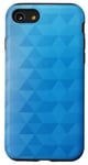 Coque pour iPhone SE (2020) / 7 / 8 Polygone Géométrie Océan Bleu Dégradé