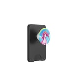 Licorne colorée dans les nuages avec arc-en-ciel lumineux PopSockets PopWallet pour MagSafe