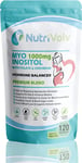 Myo Inositol 1000mg with Folate & Chromium Supplements for Female Support | 120